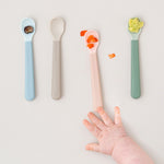Foodie Easy-Grip Baby Spoons | Set of 3 | Sand
