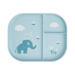 Foodie Elphee Compartment Plate | Blue