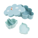 Playground Lunch & Snack Box with Straw Bottle | Blue