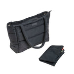 Quilted Changing Tote Bag | Black