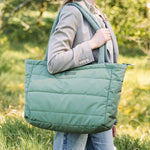 Quilted Changing Tote Bag | Green