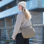Quilted Stroller Bag | Taupe