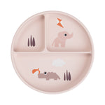 Stick&Stay Playground Compartment Plate | Powder Pink