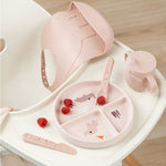 Stick&Stay Playground Compartment Plate | Powder Pink