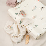 Tiny Farm Burp Cloths | Set of 2 | Sand