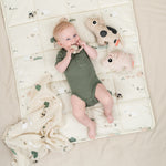 Tiny Farm Burp Cloths | Set of 2 | Sand