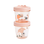Tiny Farm Baby Food Containers | Set of 2 | Powder Pink