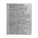 Be Bold' Desk Journal with Bookmark | Grey | 8x10"