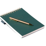 Steno Sheet Pad with Pen Holder & Pen | Forest Green