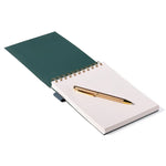 Steno Sheet Pad with Pen Holder & Pen | Forest Green