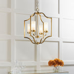 Edrea Frosted Pendant Light | Brass