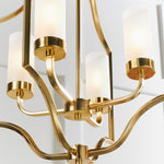 Edrea Frosted Pendant Light | Brass
