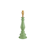 Myrtle Spindle Table Lamp Base | Cotswold Green