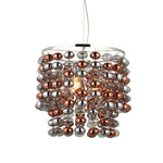 Esme Smoked Mirror Pendant Light | Chrome/Copper