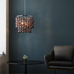 Esme Smoked Mirror Pendant Light | Chrome/Copper