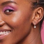 Flower Trio Hoop Earrings | Silver Plated