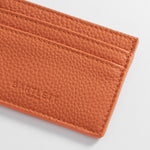 Men's Vegan Leather Card Holder | Orange