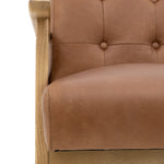 Blackhall Scandi Leather Armchair | Antique Brown