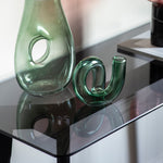 Blair Smoked Glass Console Table | Black Oak
