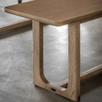 Craft Oak Dining Bench | Smoked