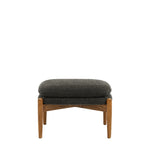 Datsun Boucle Footstool | Charcoal