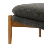 Datsun Boucle Footstool | Charcoal