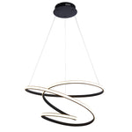 Dune Spiral Pendant Light | Black