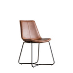 Hawking Vegan Leather Chairs | Brown | Set of 2