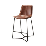 Hawking Vegan Leather Stools | Brown | Set of 2