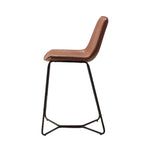 Hawking Vegan Leather Stools | Brown | Set of 2