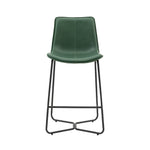 Hawking Vegan Leather Stools | Green | Set of 2