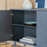 Holbrook Bauhaus 2 Door Cabinet | Grey