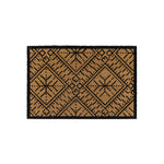 Ikat Abstract Doormat | Natural/Black | 90cm