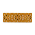 Ikat Diamond Double Doormat | Cream/Ochre | 120cm