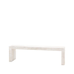 Iowa Rustic Mango Wood Dining Bench | Whitewash