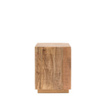 Iowa Rustic Mango Wood Side Table | Natural