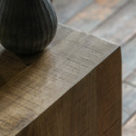 Iowa Rustic Mango Wood Side Table | Natural