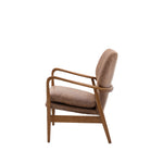 Jensen Mid-Century Modern Leather Armchair | Brown