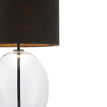 Kelda Oval Table Lamp | Black