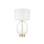 Kelda Oval Table Lamp | Vintage White