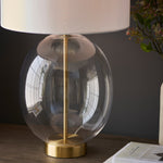 Kelda Oval Table Lamp | Vintage White