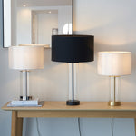 Lessina Glass Table Lamp | Brass/Vintage White | Medium