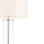 Lessina Glass Table Lamp | Bright Nickel/Vintage White | Large