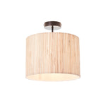Longshore Seagrass Ceiling Light | Black/Natural
