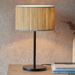 Longshore Seagrass Table Lamp | Black/Natural