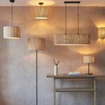 Longshore Seagrass Table Lamp | Black/Natural