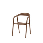 Madrid Mid-Century Scandi Dining Chairs | Walnut | Set of 2