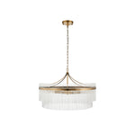 Marietta Grand 7 Pendant Light | Antique Brass