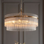 Marietta Grand 7 Pendant Light | Antique Brass