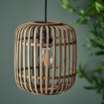 Mathias Bamboo Cage Single Pendant Light | Natural